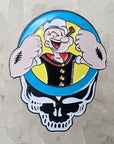 Grateful Popeye The Sailor Dead Head Shakedown Cartoon Enamel Pins Hat Pins Lapel Pin Brooch Badge Festival Pin