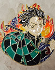 Tanjiro Demon Anime Slayer Manga Enamel Pins Hat Pins Lapel Pin Brooch Badge Festival Pin