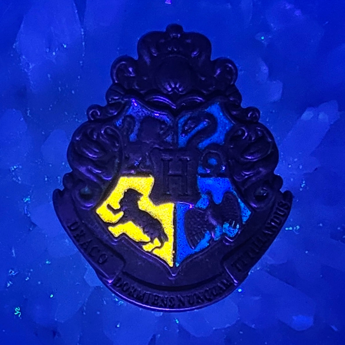 Hogwarts School Crest Harry Potter 3D Metal Glitter Enamel  display picture 1