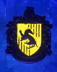 Hufflepuff House Crest Hogwarts School Harry Potter 3D Metal Epoxy Glitter Enamel Pins Hat Pins Lapel Pin Brooch Badge Festival Pin