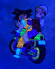 Motorcycle Goku & Chichi Dbz Dragon Anime Ball Z Manga Cartoon Enamel Pins Hat Pins Lapel Pin Brooch Badge Festival Pin
