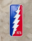 NFA Basketball Bolt Grateful Shakedown Street Dead Jam Band Enamel Pins Hat Pins Lapel Pin Brooch Badge Festival Pin
