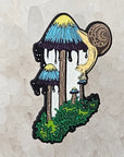 Inky Cap Mushroom Melt Snail Mycology Shroom Psychedelic Art Limited Edition Glitter Enamel Pin Hat Pin Lapel Pin Brooch Badge Festival Pin