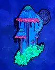 Inky Cap Mushroom Melt Snail Mycology Shroom Psychedelic Art Limited Edition Glitter Enamel Pin Hat Pin Lapel Pin Brooch Badge Festival Pin