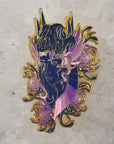 Druid Goddess Bloom V5 Flower Skull Psychedelic Art Enamel Pins Hat Pins Lapel Pin Brooch Badge Festival Pin