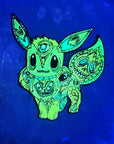 Psychedelic Monster Face Eevee Demons Poke Ball Video Game Enamel Pins Hat Pins Lapel Pin Brooch Badge Festival Pin