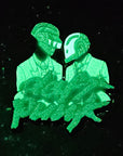 Daft Edm Punk Techno Music Raver Glow Enamel Pins Hat Pins Lapel Pin Brooch Badge Festival Pin