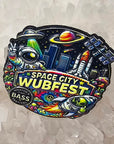Space City Wubfest Houston Texas Edm Dubstep Bass Music 3D Enamel Pins Hat Pins Lapel Pin Brooch Badge Festival Pin