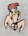 Pussymon Kinky Gym Leader Twisty Misty & Ash Poke Mon Video Game Kinked Sexy Spinner Glow Enamel Pins Hat Pins Lapel Pin Brooch Badge Festival Pin