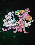 5 Pack - The Midnight Stoner Gospel Clancy & Charlotte Festival Family Weed Cartoon Wholesale Glow Enamel Pins Bulk Hat Pins Lapel Pin Brooch Badge Festival Pin