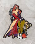 10 Pack - Kinked Jessica & Lola Looney Bunny Rabbit Toons Sexy Erotic Kinky Cartoon Wholesale Glow Enamel Pins Bulk Hat Pins Lapel Pin Brooch Badge Festival Pin