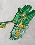 Android Humming Bird Skeleton Key Psychedelic Art V1 Enamel Pins Hat Pins Lapel Pin Brooch Badge Festival Pin