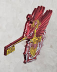 Android Humming Bird Skeleton Key Psychedelic Art V4 Enamel Pins Hat Pins Lapel Pin Brooch Badge Festival Pin