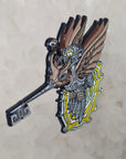 Android Humming Bird Skeleton Key Psychedelic Art V5 Enamel Pins Hat Pins Lapel Pin Brooch Badge Festival Pin