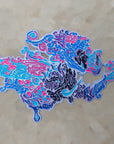 Lion Elephant Snake Cloud Creature V4 Lex Newtho Archangel Trippy Psychedelic Art 3D Enamel Pins Hat Pins Lapel Pin Brooch Badge Festival Pin