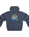 Chakranaut Space Meditation Chakra Planet Hoodie 2 Sided Men's Hooded Sweatshirt By Erin Barnhart X Mythical Merch