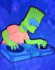 Dj Bart Vinyl Simpson Edm Dubstep 2000s Cartoon Enamel Pins Hat Pins Lapel Pin Brooch Badge Festival Pin