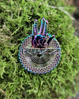 Rezz Hypnotic Hand Palm Reading Dubstep Edm Dj 3D Metal Enamel Pins Limited Edition Hat Pins Lapel Pin Brooch Badge Festival Pin