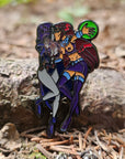 Titty Titans Raven & Starfire Love Kinky Kinked Erotic Comic Book Cartoon Blue Glow Enamel Pins Hat Pins Lapel Pin Brooch Badge Festival Pin