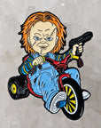 Horror Tricycle Chucky Slasher Movie Enamel Pins Hat Pins Lapel Pin Brooch Badge Festival Pin