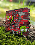 Girffiti Invader Gir Graffiti Zim Glow Enamel Pins Hat Pins Lapel Pin Brooch Badge Festival Pin
