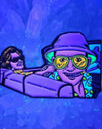 Fear N Loathing Hunter S Thompson & Dr Gonzo Car Ride Enamel Pins Hat Pins Lapel Pin Brooch Badge Festival Pin