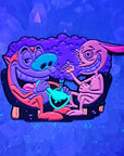 Stoner Stimpy & Hippy Ren 90s Cartoon Weed Parody Enamel Pins Hat Pins Lapel Pin Brooch Badge Festival Pin