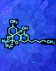 Thc Molecule Weed Dab Glow Enamel Pins Hat Pins Lapel Pin Brooch Badge Festival Pin