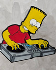 Dj Bart Vinyl Simpson Edm Dubstep 2000s Cartoon Enamel Pins Hat Pins Lapel Pin Brooch Badge Festival Pin