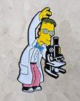 Professor Nerdelbomb Fink Science Microscope 90s Cartoon Enamel Pins Hat Pins Lapel Pin Brooch Badge Festival Pin