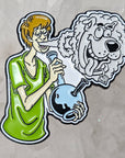 Stoner Shaggy Smokey Scooby Weed Parody Enamel Pins Hat Pins Lapel Pin Brooch Badge Festival Pin