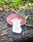 3D Butterfly Magic Mushroom Psychedelic Shroom Nature Art Glow Edition Enamel Pins Limited Edition Hat Pins Lapel Pin Brooch Badge Festival Pin