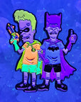 Beavis Bat Man & Robin Butthead 90s Cartoon Enamel Pins Hat Pins Lapel Pin Brooch Badge Festival Pin