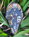 Dont Scream Ghostface Halloween Horror It Jason Thriller Freddy Slasher Kruger Saw Captain Spalding V2 Glow Enamel Pins Hat Pins Lapel Pin Brooch Badge Festival Pin