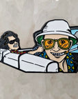 Fear N Loathing Hunter S Thompson & Dr Gonzo Car Ride Enamel Pins Hat Pins Lapel Pin Brooch Badge Festival Pin