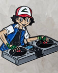 Dj Ash Vinyl Poke Baller Edm Anime Dubstep 2000s Cartoon Enamel Pins Hat Pins Lapel Pin Brooch Badge Festival Pin