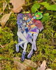 Titty Titans Raven & Starfire Love Kinky Kinked Erotic Comic Book Cartoon Blue Glow Enamel Pins Hat Pins Lapel Pin Brooch Badge Festival Pin