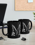 Mythical Merch Classic M Logo Coffee Cup 11oz Black Mug