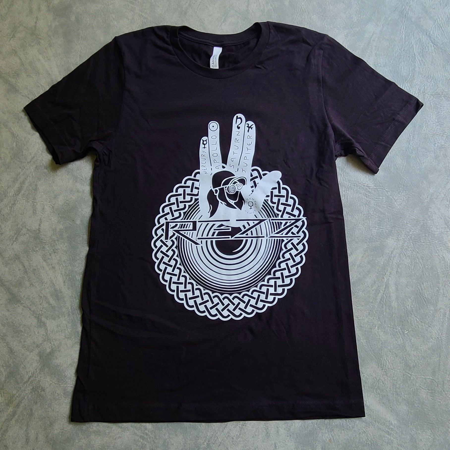 Rezz Hypnotic Hand Portal Palm Edm Dubstep Dj Music Rave Black