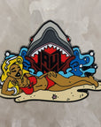 Jauz Shark Attack Pinup Beach Movie Mashup Edm Dubstep Dj Rave Festival Enamel Pins Hat Pins Lapel Pin Brooch Badge Festival Pin