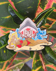 Jauz Shark Attack Pinup Beach Movie Mashup Edm Dubstep Dj Rave Festival Enamel Pins Hat Pins Lapel Pin Brooch Badge Festival Pin