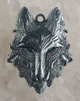 10 Pack - Crystal Third Eye Wolf Sacred Geometry Animal Wolves Dog Coyote Wholesale 3D Metal Pendant Charms Necklace Charms Car Mirror Jewelry