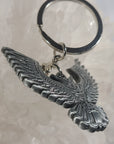 Night Owl Flight Tribal Wings Bat Bird Animal Silver 3D Metal Keychains Key-Chain Key Chains