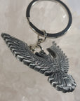 5 Pack - Night Owl Flight Tribal Wings Bat Bird Animal Silver 3D Metal Keychains Wholesale Key-Chain Key Chains