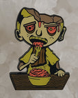 Zombie Morty Rick Brain Eater 90s Cartoon Glow Enamel Hat Pin