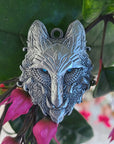 10 Pack - Crystal Third Eye Wolf Sacred Geometry Animal Wolves Dog Coyote Wholesale 3D Metal Pendant Charms Necklace Charms Car Mirror Jewelry