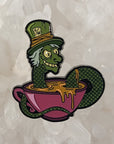 Mad Hatter Alice In 666 Tea Time Snake Wonderland 90s Cartoon Enamel Pins Hat Pins Lapel Pin Brooch Badge Festival Pin
