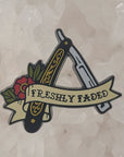 Freshly Faded Razor Barber Hair Dresser Beautician Cosmetologist Enamel Pins Hat Pins Lapel Pin Brooch Badge Festival Pin