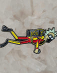 Scuba Suit Muff Diver Rick Nitrous Morty Cartoon 3D Enamel Pins Hat Pins Lapel Pin Brooch Badge Festival Pin
