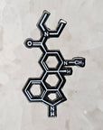 Lsd Molecule Acid Blotter Glow Enamel Pins Hat Pins Lapel Pin Brooch Badge Festival Pin